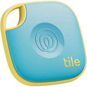 Tile by Life360 Mate – Bluetooth Tracker, Keys Finder and Item Locator for Keys, Bags and More. Phone Finder. Both iOS and Android Compatible. 1-Pack (Black)(Aqua Lemon)