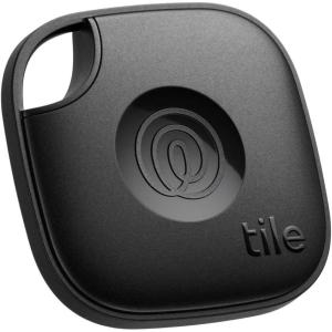 Tile by Life360 Mate – Bluetooth Tracker, Keys Finder and Item Locator for Keys, Bags and More. Phone Finder. Both iOS and Android Compatible. 1-Pack (Black)(Black)