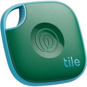 Tile by Life360 Mate – Bluetooth Tracker, Keys Finder and Item Locator for Keys, Bags and More. Phone Finder. Both iOS and Android Compatible. 1-Pack (Black)(Green Surf)