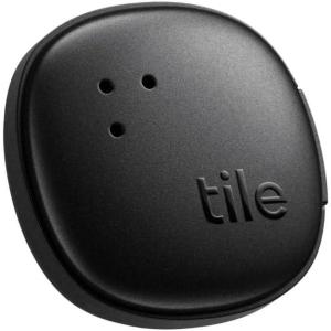 Tile by Life360 Sticker – Small Bluetooth Tracker, Remote Finder and Item Locator for Bikes, Glasses and More. Both iOS and Android Compatible. Phone Finder. 2-Pack (Black)(1-Pack)